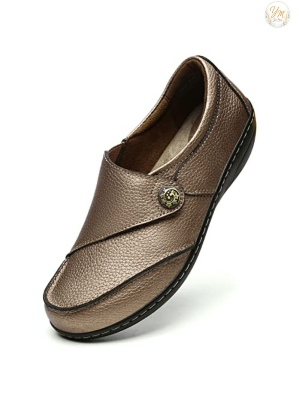 Womens Real Leather Loafers Slip-On Memory Foam Comfort Walking Flats Mocc